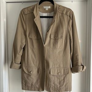 Coldwater Creek Khaki Utility Jacket